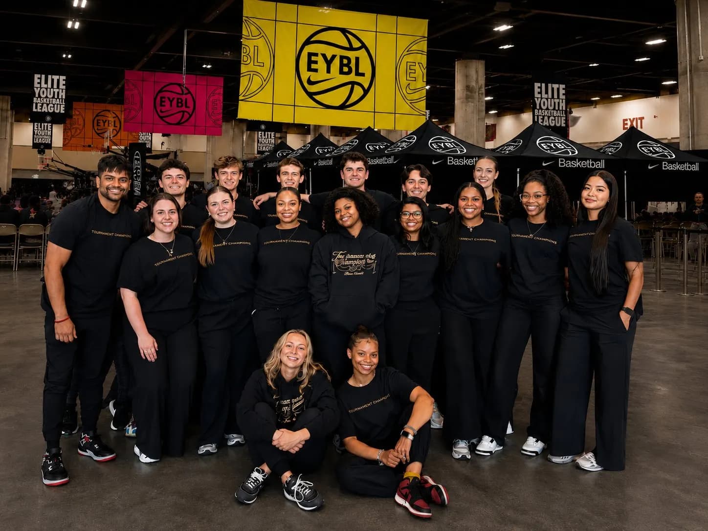 Nike Tournament of Champions event staff group photo in New Orleans